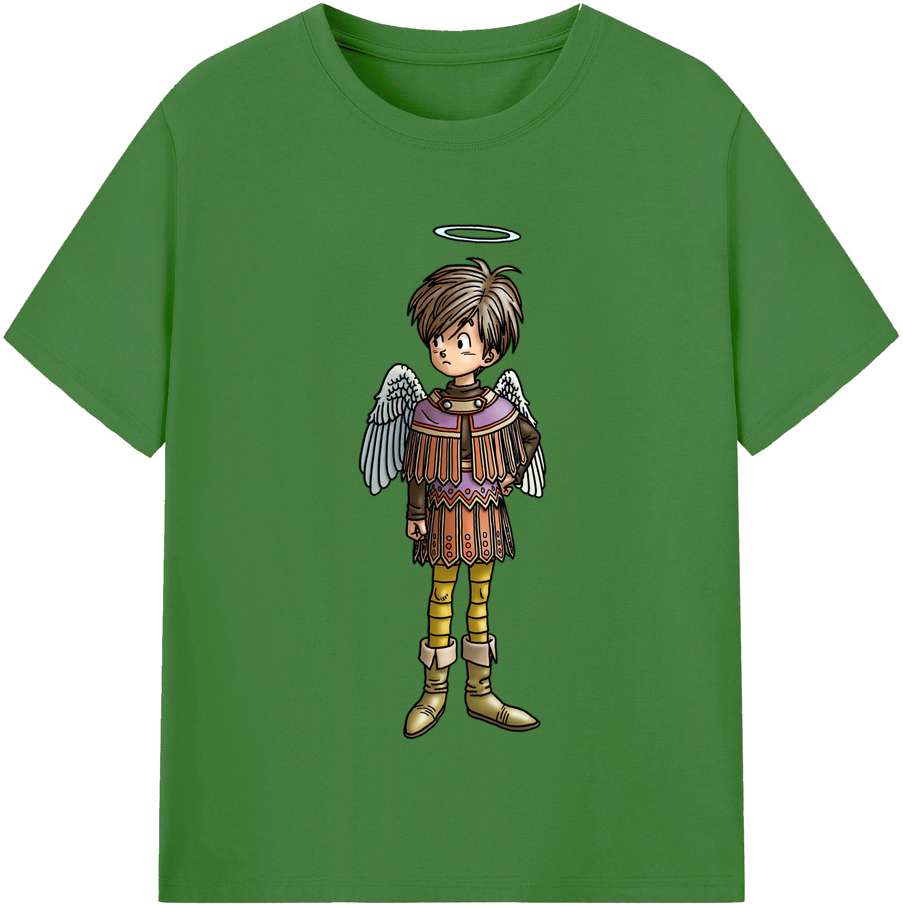 （画像用） ドラゴンクエスト Doragon Kuesuto Dragon Quest レディースカジュアルプリントTシャツ（綿100％）